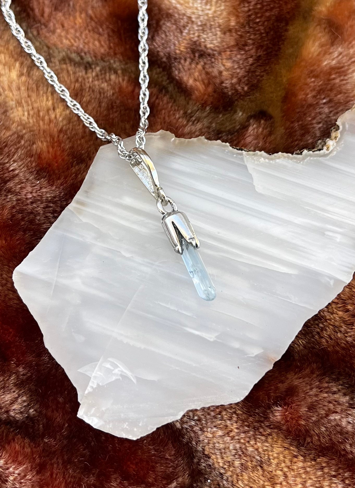 Aquamarine in silver