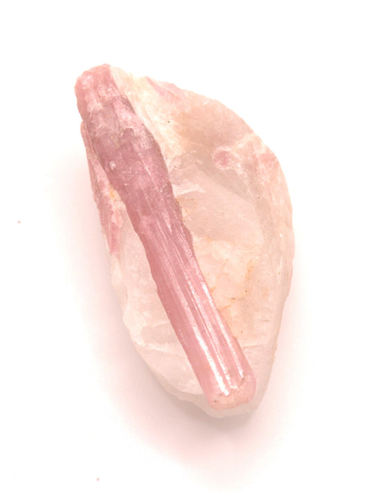 Pink Tourmaline in quartz