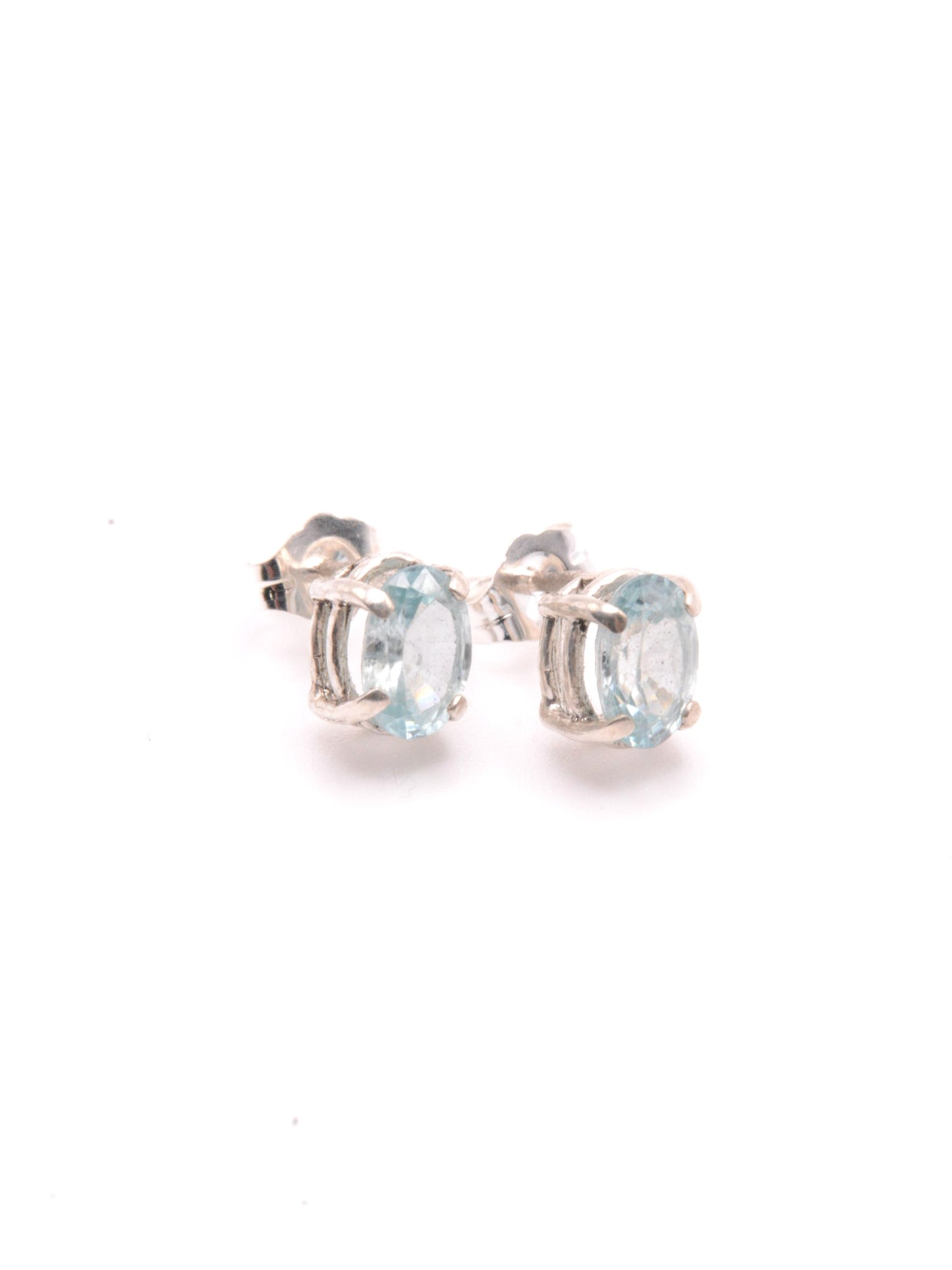 Blue Zircon Earrings